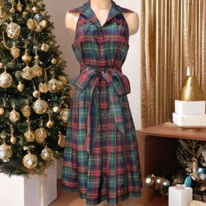 American Living Plaid Dress - Red and Green